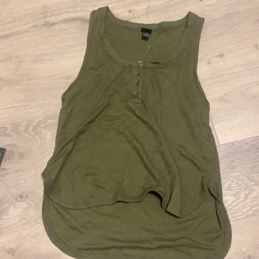 NWT green tang top